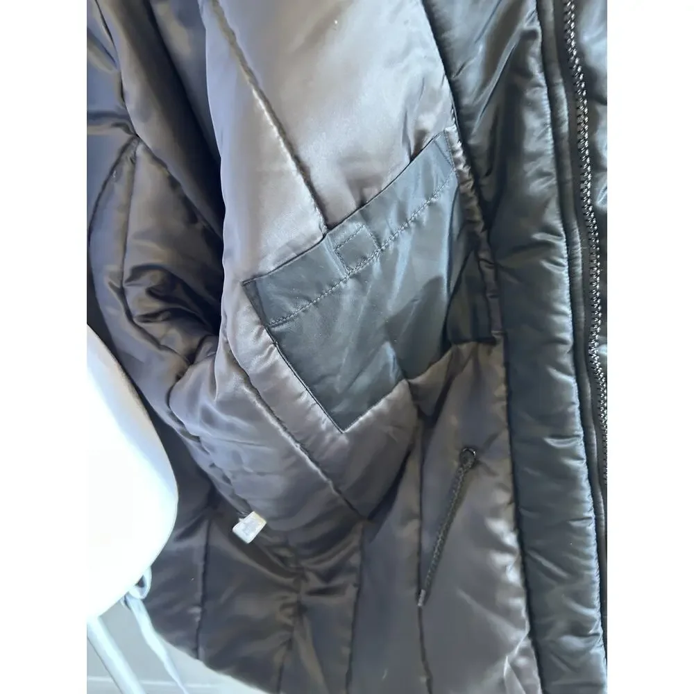 Y2K 90s Parka Insulated Jacket LONG Military Swim Pockets Women’s L Mossimo VTG